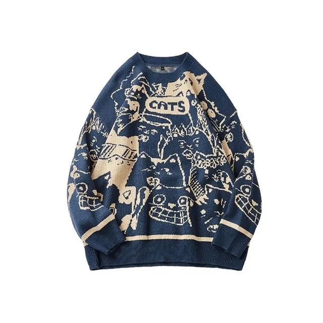 Sudadera gato suave y acogedora