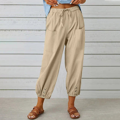 Pantalón ligero de verano con cintura ajustable