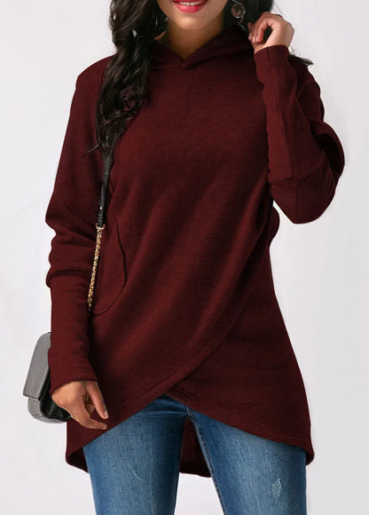Sudadera Mujer Capucha Cuello Alto