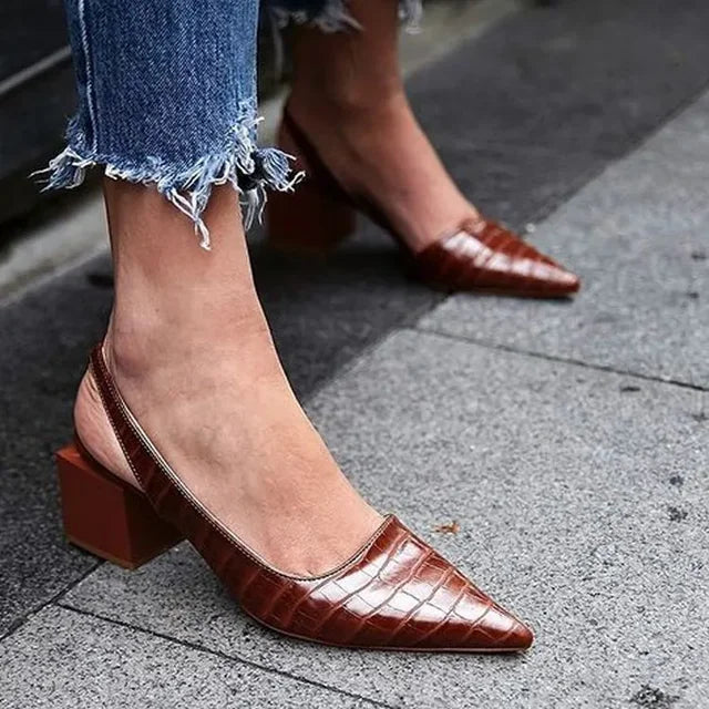 Zapatos Mujer Primavera Tacón Alto Elegante - Vestiria