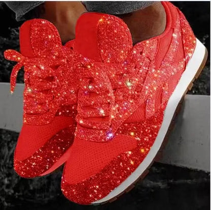 Zapatillas Mujer Brillantes Glitter Elegantes