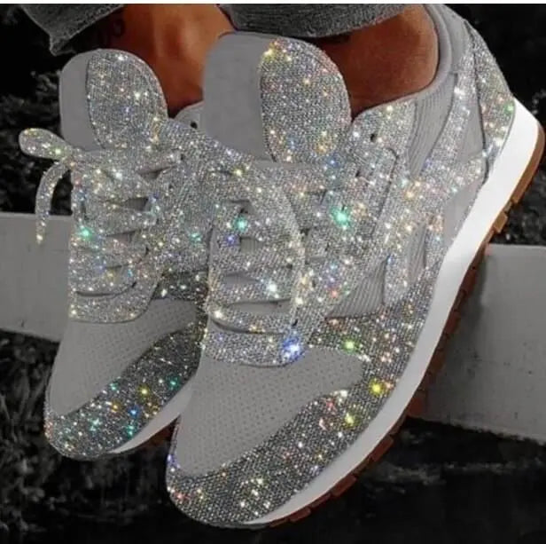 Zapatillas Mujer Brillantes Glitter Elegantes