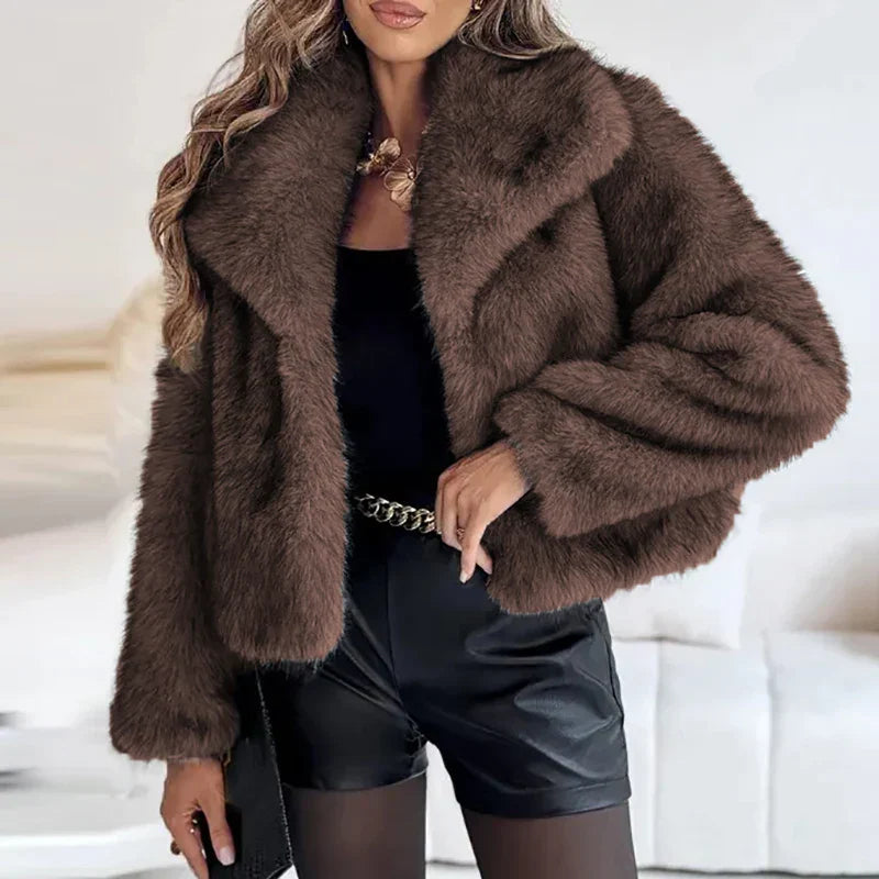 Chaqueta Invierno Mujer Abrio Forro Acogedor