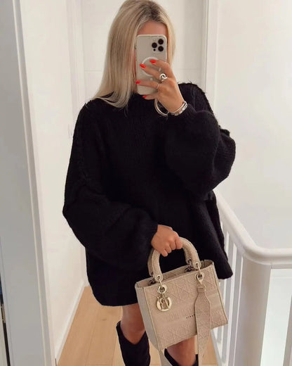 Sudadera Cuello Alto Mujer Invierno Suave