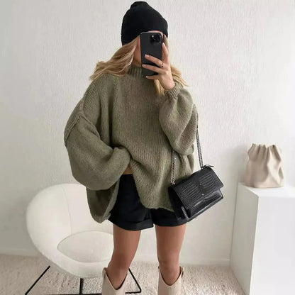 Sudadera Cuello Alto Mujer Invierno Suave - Vestiria
