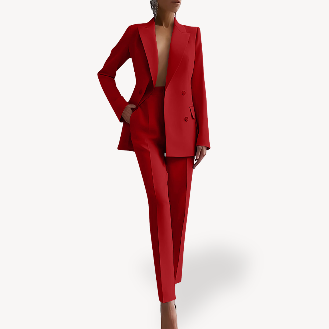 Traje de Invierno Elegante Mujer Abajo Largo