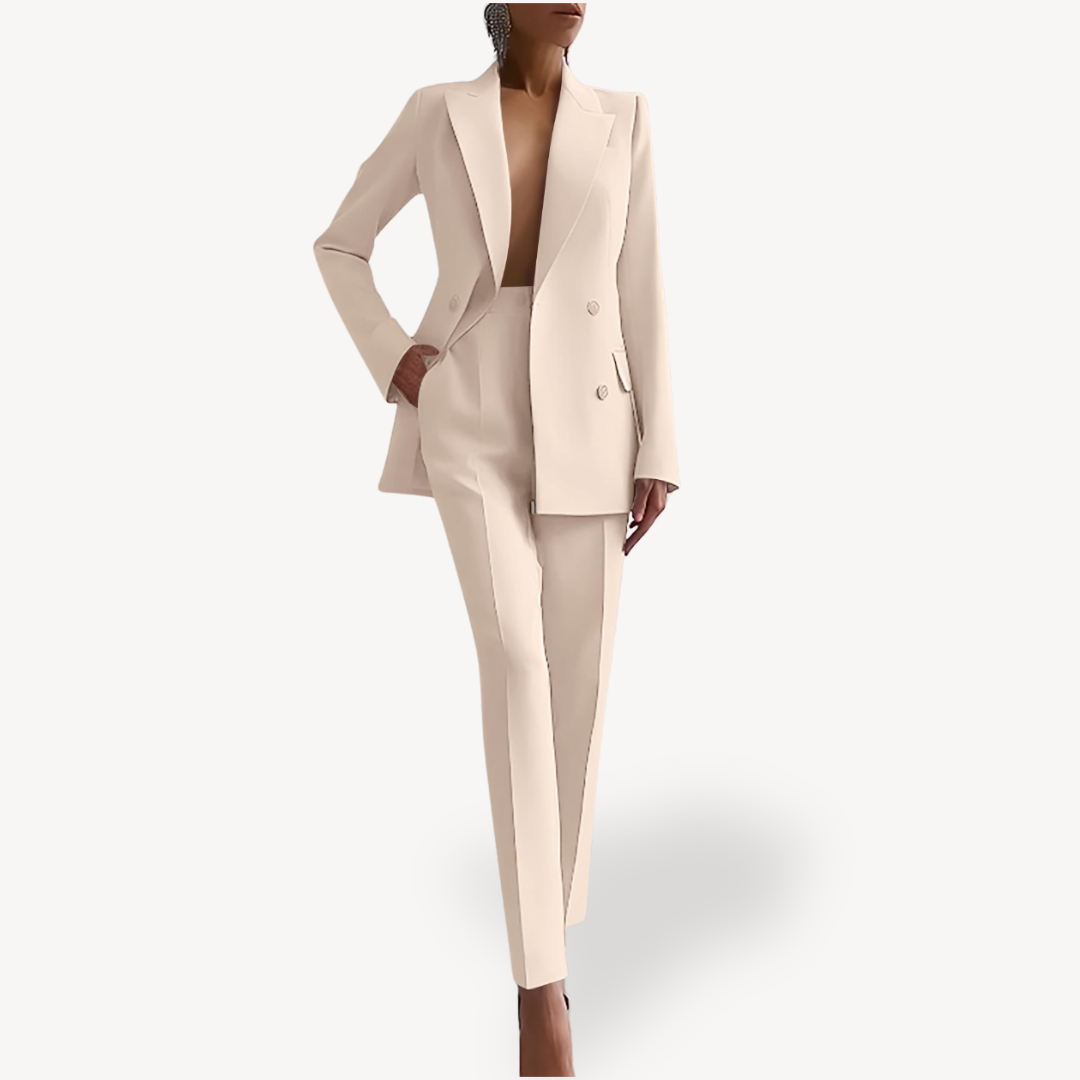 Traje de Invierno Elegante Mujer Abajo Largo
