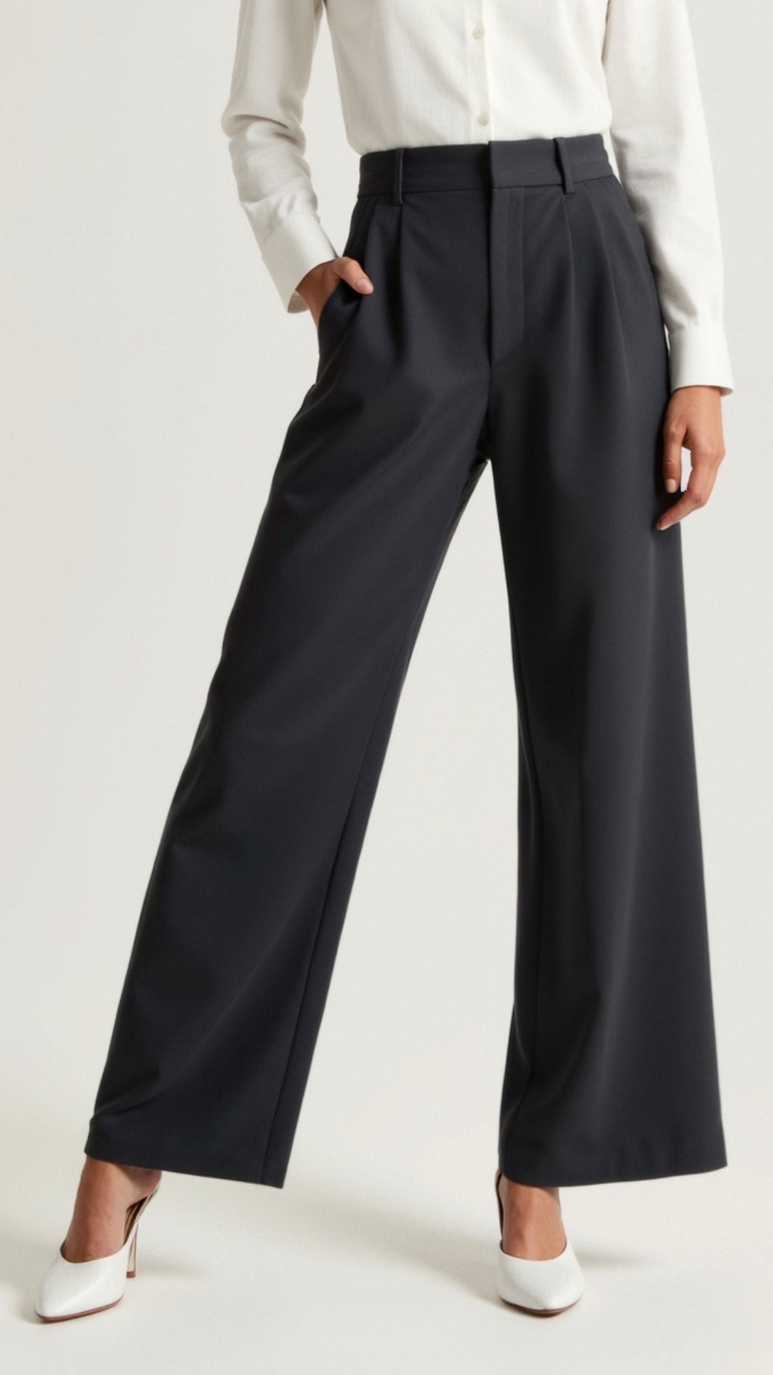 Pantalones Mujer Amplios Cintura Alta Primavera