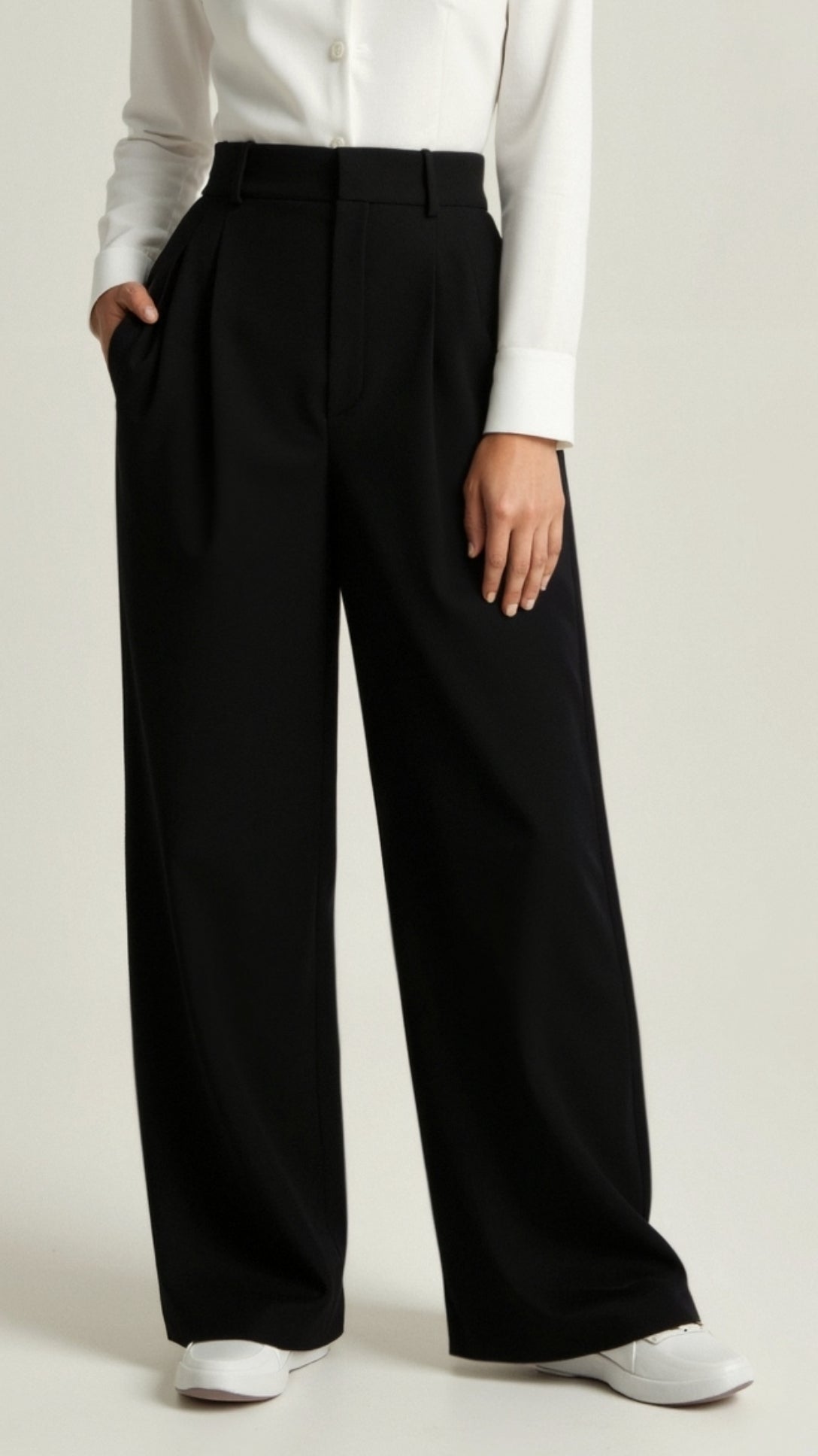 Pantalones Mujer Amplios Cintura Alta Primavera