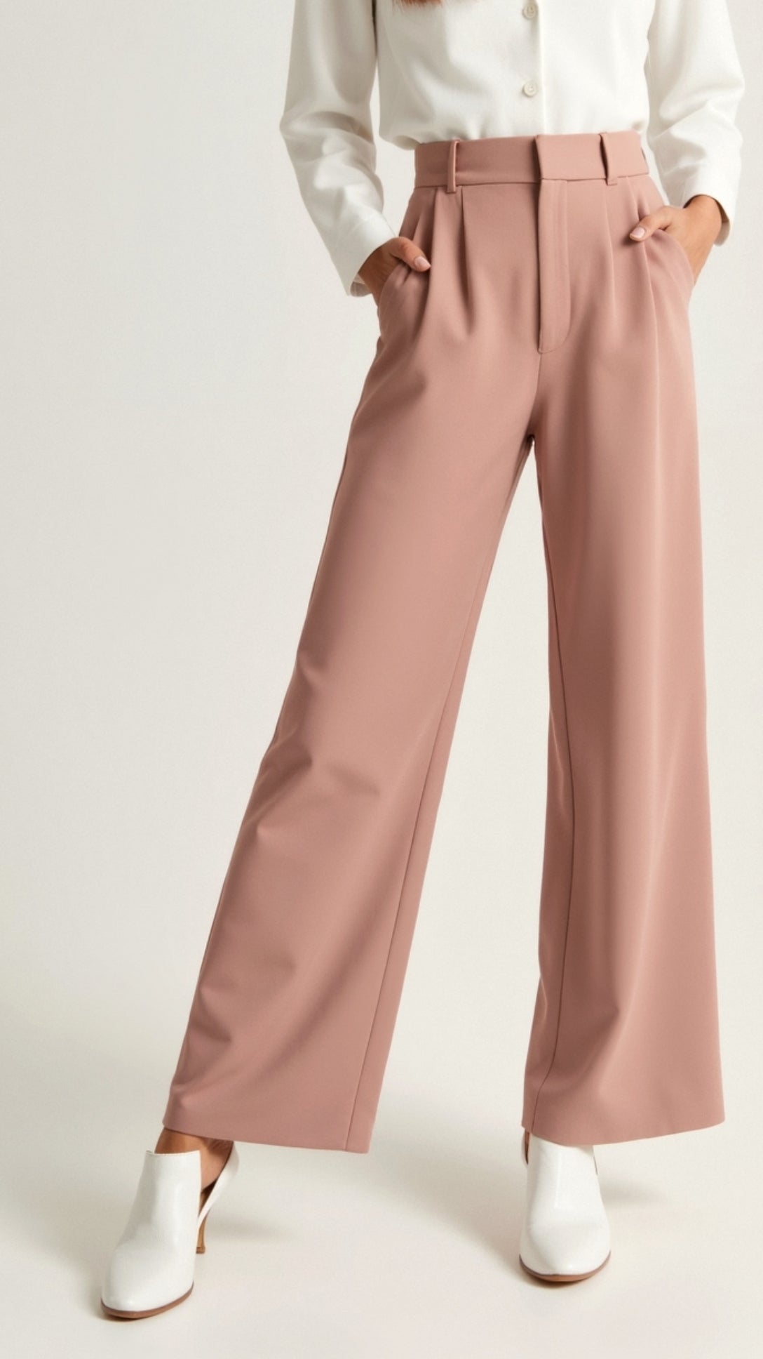 Pantalones Mujer Amplios Cintura Alta Primavera