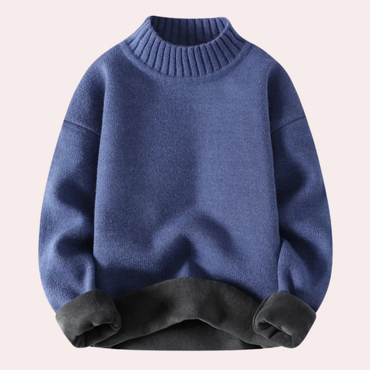 Jersey Hombre Cuello Alto Forro Polar Caliente - Vestiria