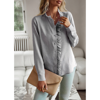 Camisa Encaje Romántica Mujer - Vestiria