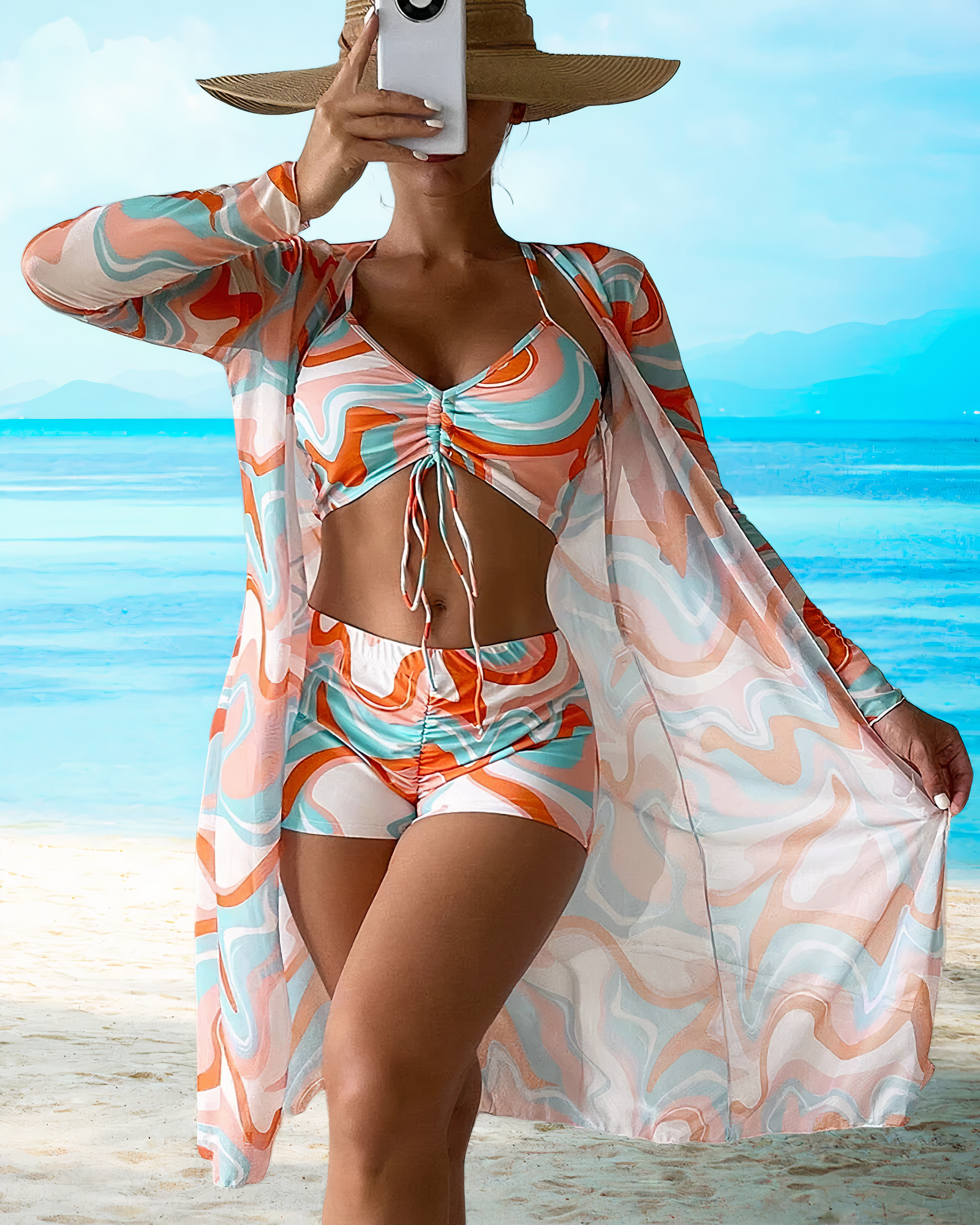 Bikini Bandeau Cintura Alta Mujer - Vestiria