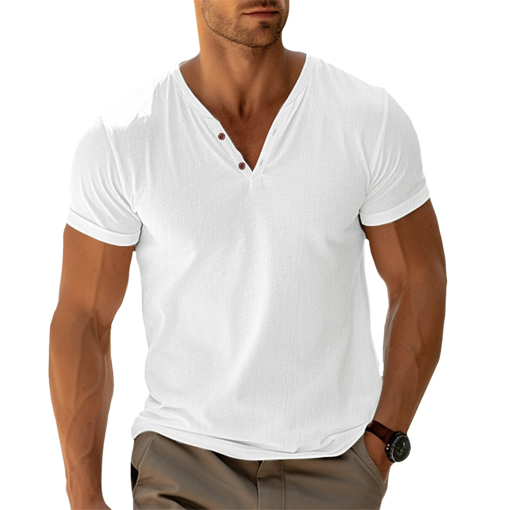 Camiseta Hombre Cuello V Clásica - Vestiria