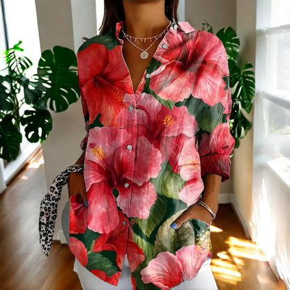 Blusa ligera con botones y corte cómodo mujer - Vestiria