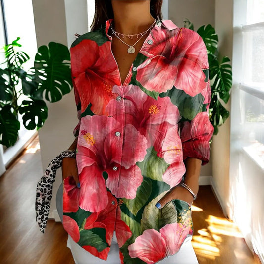 Blusa ligera con botones y corte cómodo mujer - Vestiria