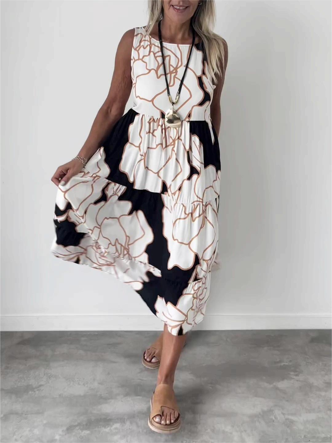 Vestido Florido Estampado Mujer