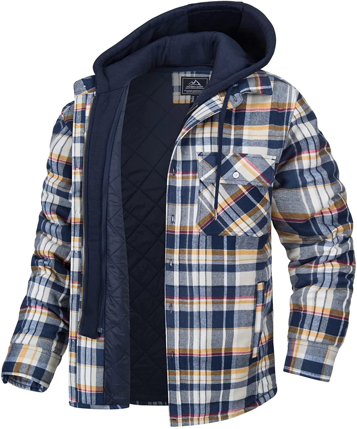 Chaqueta Cuadros Hombre Abrigo Sport - Vestiria