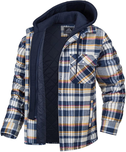Chaqueta Cuadros Hombre Abrigo Sport - Vestiria