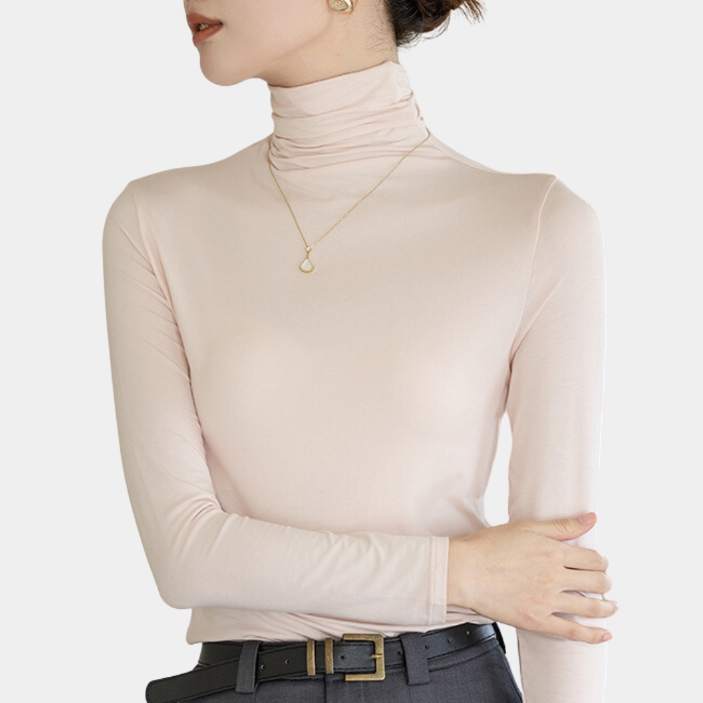 Sudadera Mujer Cuello Alto Mangas Largas