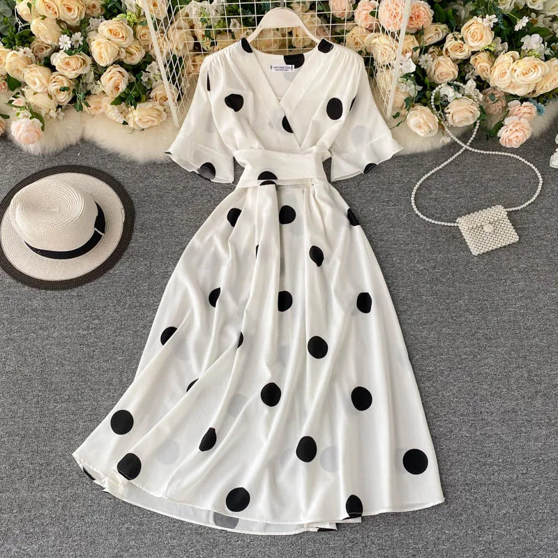 Vestido de Flores Estampado Feminino