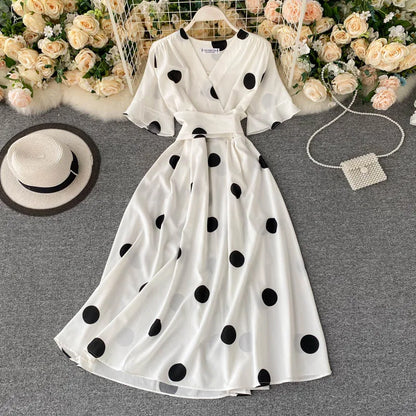 Vestido de Flores Estampado Feminino