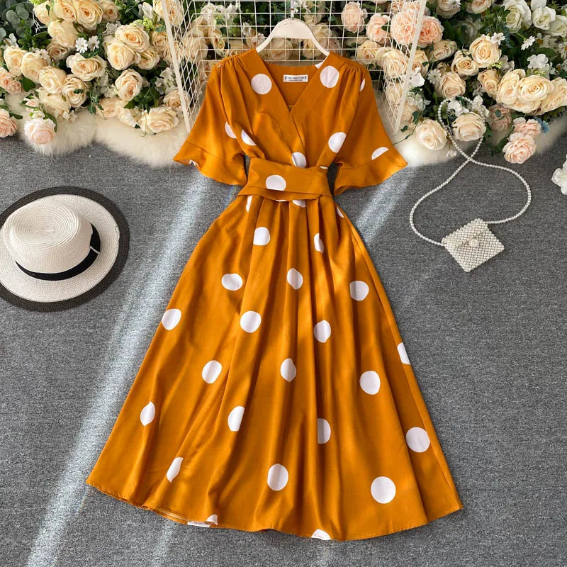Vestido de Flores Estampado Feminino