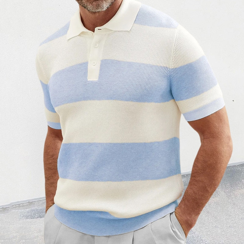 Polo Hombre Estampado Rayas Clásico