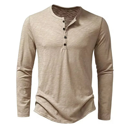 Camiseta Hombre Manga Larga Corte Clásico