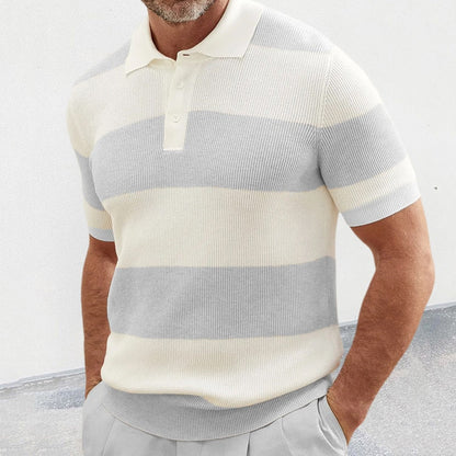 Polo Hombre Estampado Rayas Clásico