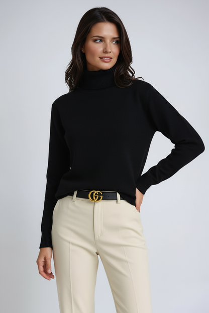 Sudadera Mujer Punto Grueso Cuello Alto