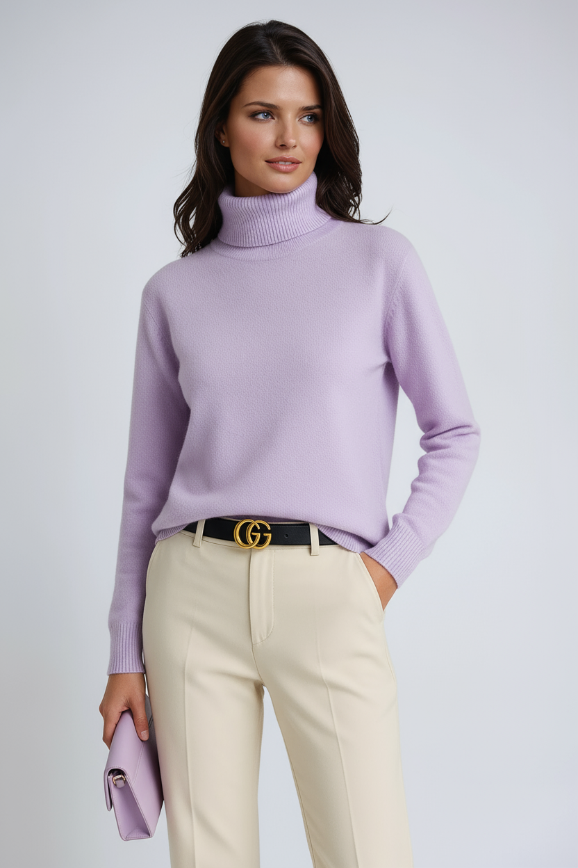 Sudadera Mujer Punto Grueso Cuello Alto