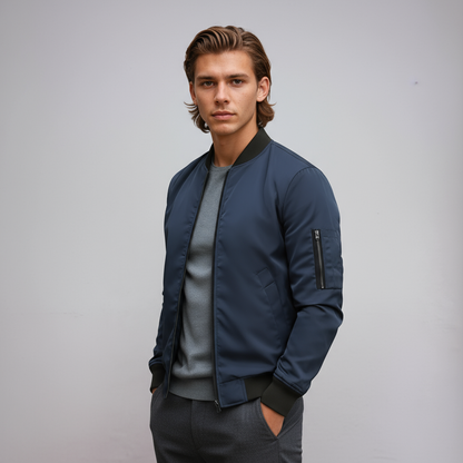 Chaquetón Hombre Cremallera Estilo Streetwear