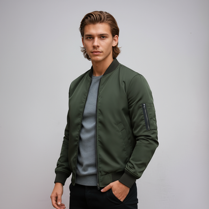 Chaquetón Hombre Cremallera Estilo Streetwear