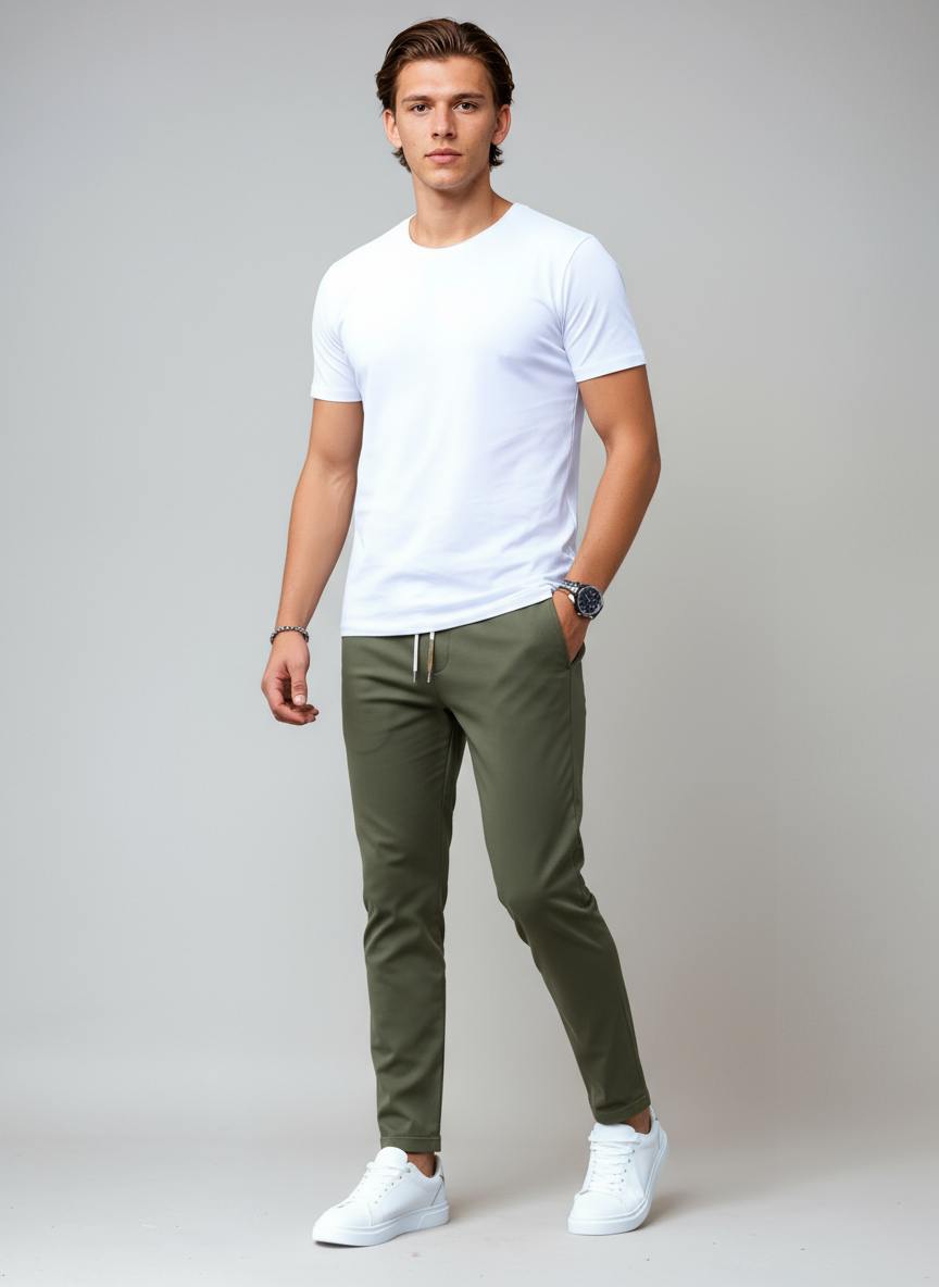 Pantalones Chinos Hombre Estilo Clásico