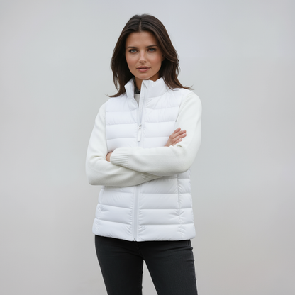 Chaleco Acolchado Mujer Cuello Alto Ligero