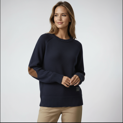 Jersey mujer punto ante codos elegante