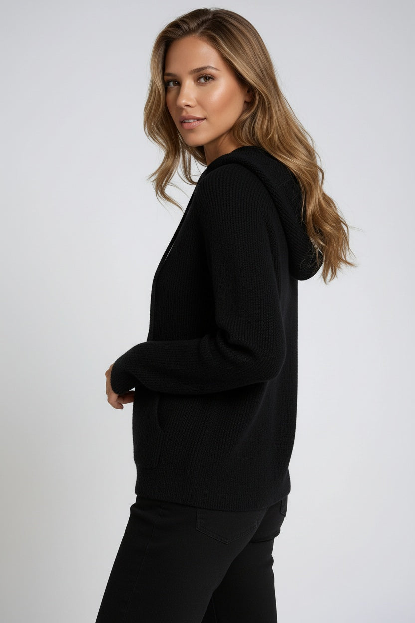 Sudadera Mujer Lana Acogedora con Capucha