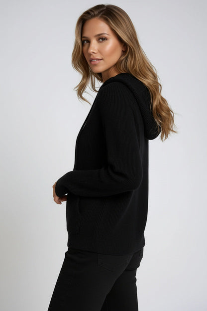 Sudadera Mujer Lana Acogedora con Capucha