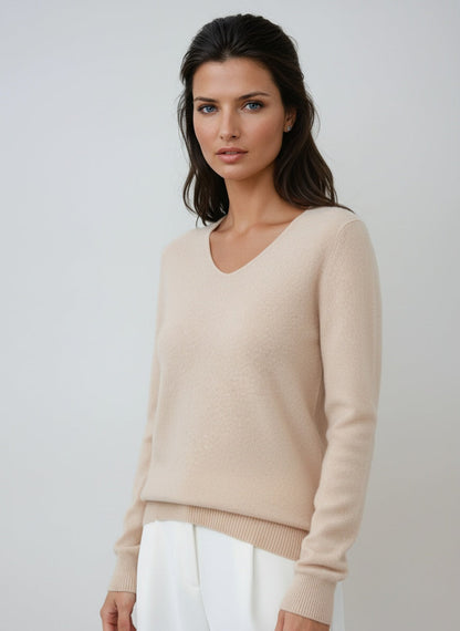 Sudadera Mujer Cuello Pico Manga Larga