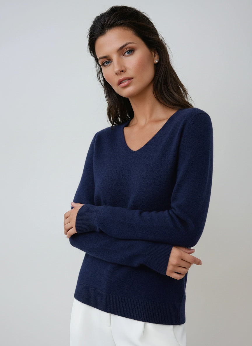 Sudadera Mujer Cuello Pico Manga Larga