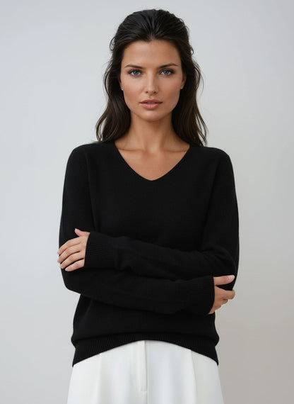 Sudadera Mujer Cuello Pico Manga Larga