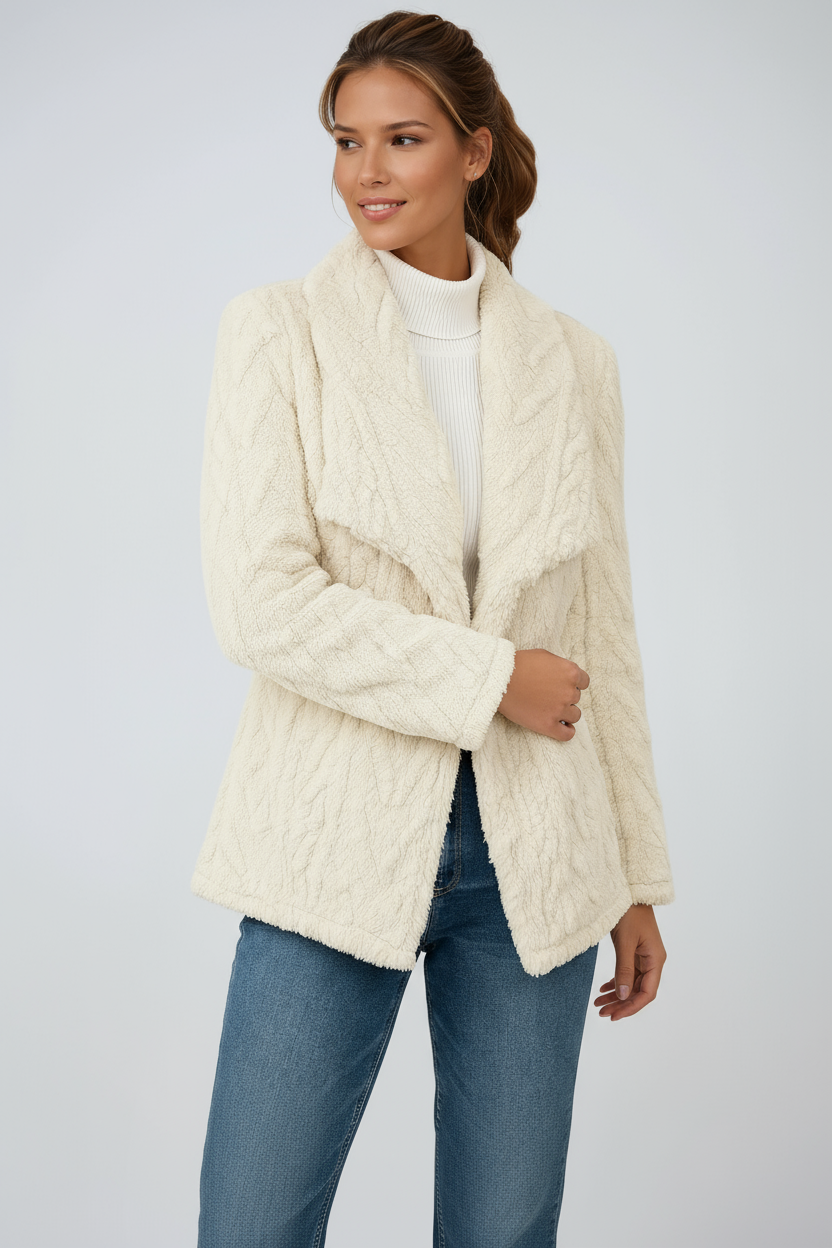 Chaquetón Mujer Peluche Suave Cálido