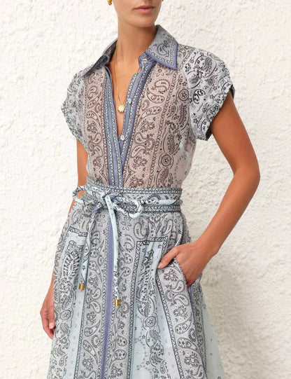 Traje de verano femenino de 2 piezas ajustable