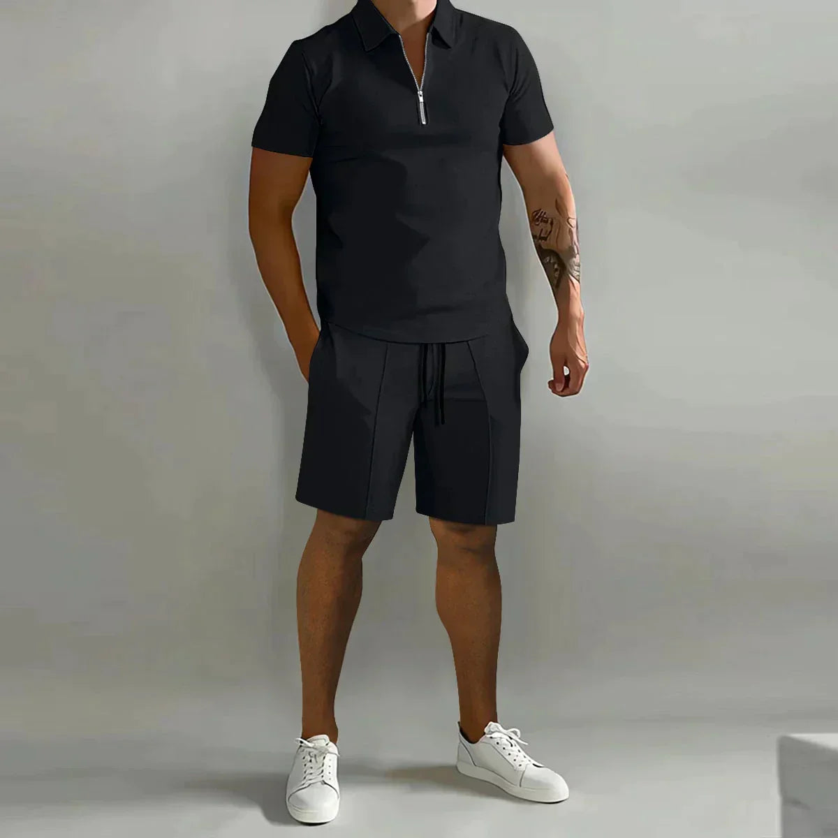 Traje de verano hombre polo y shorts deportivo