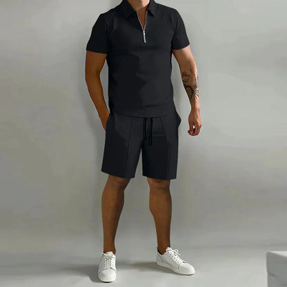 Traje de verano hombre polo y shorts deportivo