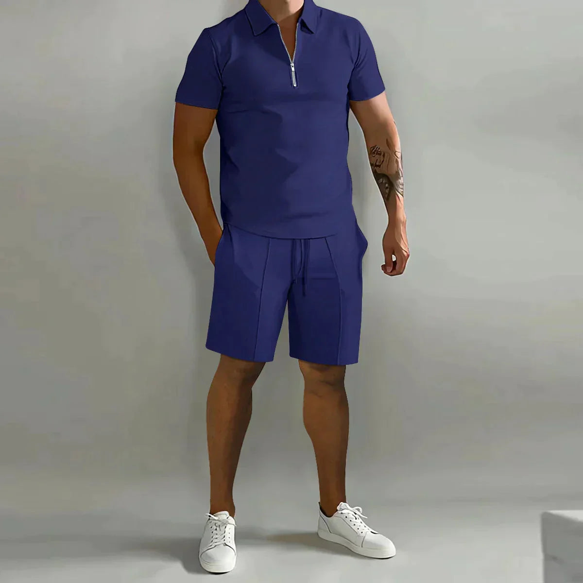 Traje de verano hombre polo y shorts deportivo