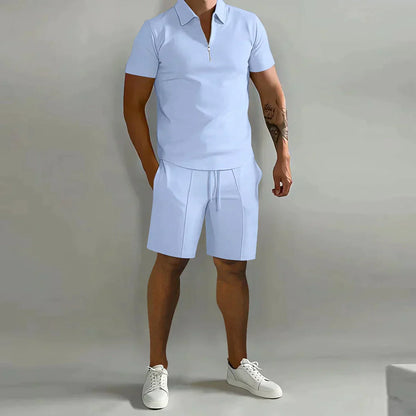 Traje de verano hombre polo y shorts deportivo