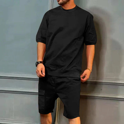Camiseta Grande y Pantalones Cortos Deportivos - Vestiria
