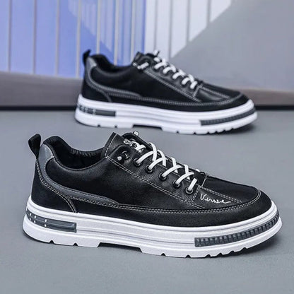 Zapatillas deportivas hombre cuero sintético plataforma alta